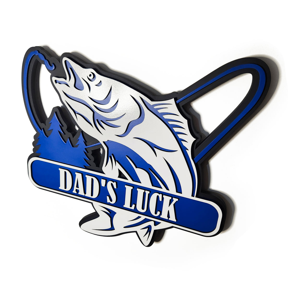 Personalised Layered Fishing Sign