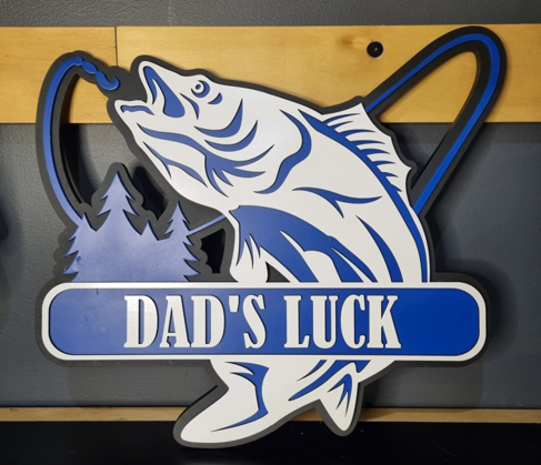 Layered Fishing signs